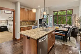 Wet bar or additional kitchen prep space with even more storage!