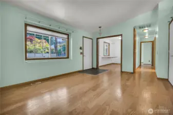 Living Room looking into office and hallway