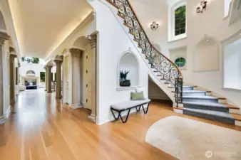 Columns are traditional Italian style