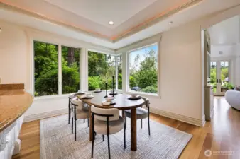 Ample dining space