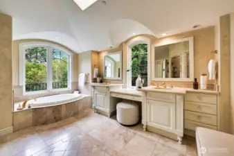 Master bathroom with jetted tub