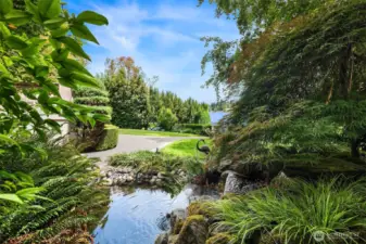 Water fountain is nature's sound track of earthiness and grace