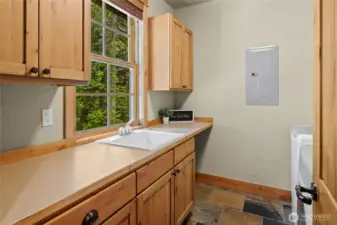 Main floor laundry room.