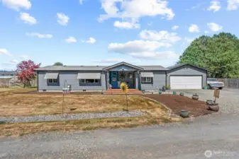 Fully fenced backyard and large side yard