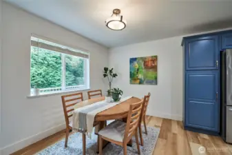 A look at the spacious informal dining area adjacent to the kitchen.