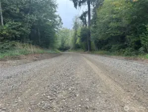 Well maintained gravel road