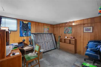 Extra finished room in basement