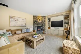 Great Room opens to Kitchen and breakfast area