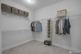 Primary walk in closet
