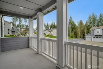 Front balcony off living room