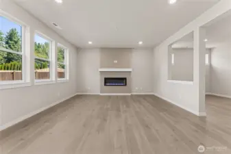 Warm up by your electric fireplace. Pictures are for representational purposes only, colors and features may vary.