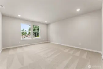 Primary bedroom big enough for a king or cali king bed. Pictures are for representational purposes only, colors and features may vary.