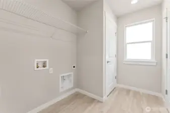 Laundry room upstairs. Primary bedroom big enough for a king or cali king bed. Pictures are for representational purposes only, colors and features may vary.