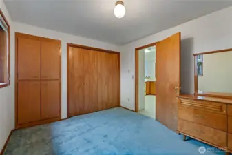 Primary bedroom on main level.