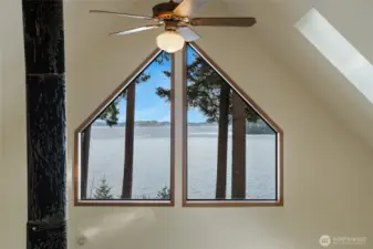 View from the bonus space off of bedroom in primary home.