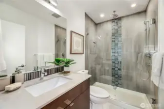 Upper level bathroom.
