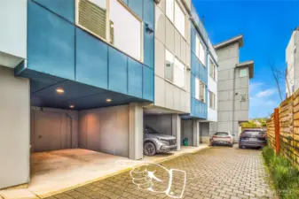 Dedicated off-street parking. Covered attached carport.