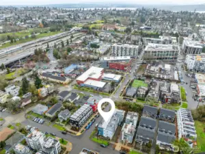 Soon to be opened Judkins Light Rail Station seconds away. Along with I-90 and I-5 access.