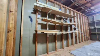 Garage Loft with Lots of storage