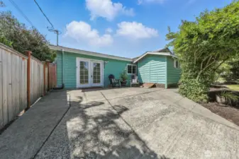 Fenced backyard & open ended possibilities with the front