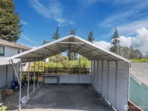 Right side of garage bay is yours