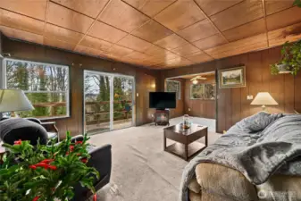 From the access to the basement - looking toward the deck and dining room.