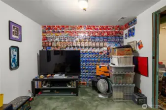 Other half of the bonus room - the door is at the bottom of the stairs.