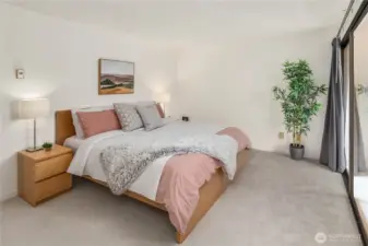 Primary bedroom with en-suite bathroom and 2 large closets.
