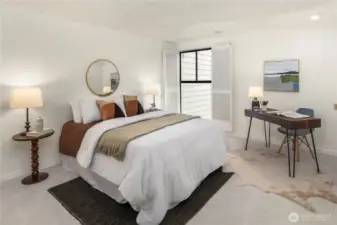 Second bedroom with large closet.