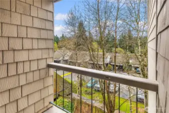 Balcony off second bedroom.