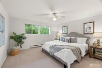 Large bedroom with double closets.