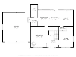 First floor layout.