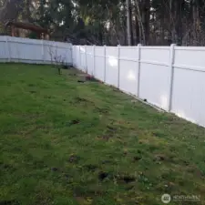 Garden Area & Fenced Backyard.