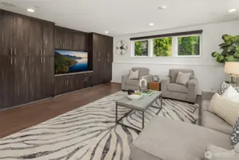 Built in store galore throughout the house.