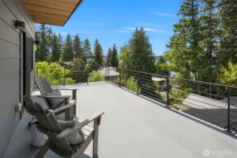 Imagine morning coffee & views on your private deck!