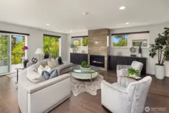 Cozy up to a luxury gas fireplace on cool winter nights.