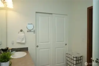 Large closet in the primary bath.