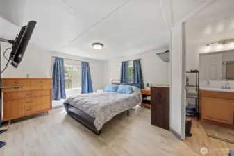 Bright primary bedroom