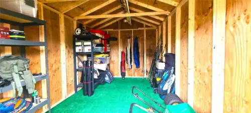 Storage Shed Interior