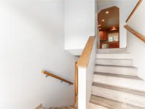 Split entry where you go can go upstairs or down.
