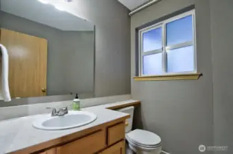 1/2 bath on the main floor