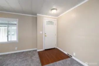 A look back at the front entry