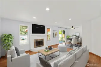 Virtually Staged Living Room