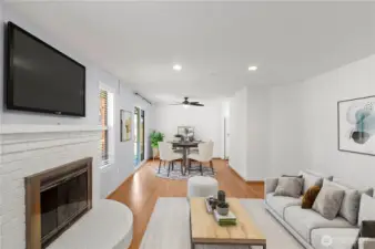 Virtually Staged Living Room