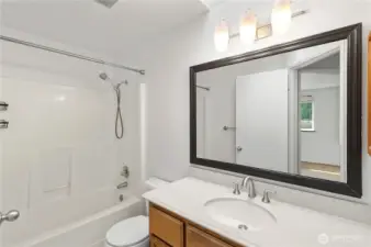 Main Bathroom with full bathtub.