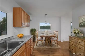 Kitchen virtually staged