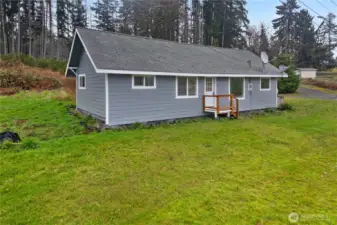 Front of the home. Gutters are added now.