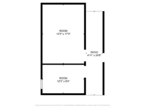 Shed floor plan.
