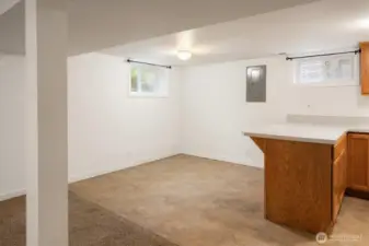 Apartment dining room.