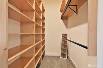 Primary walk-in closet